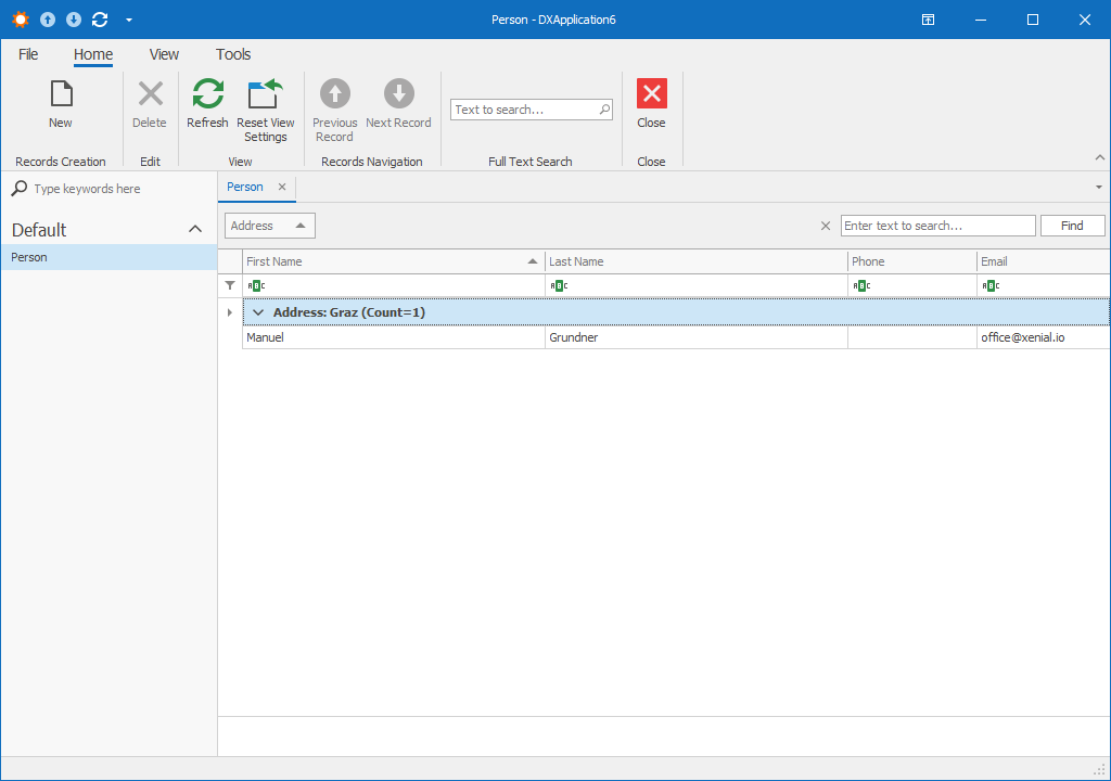 Person Target Columns